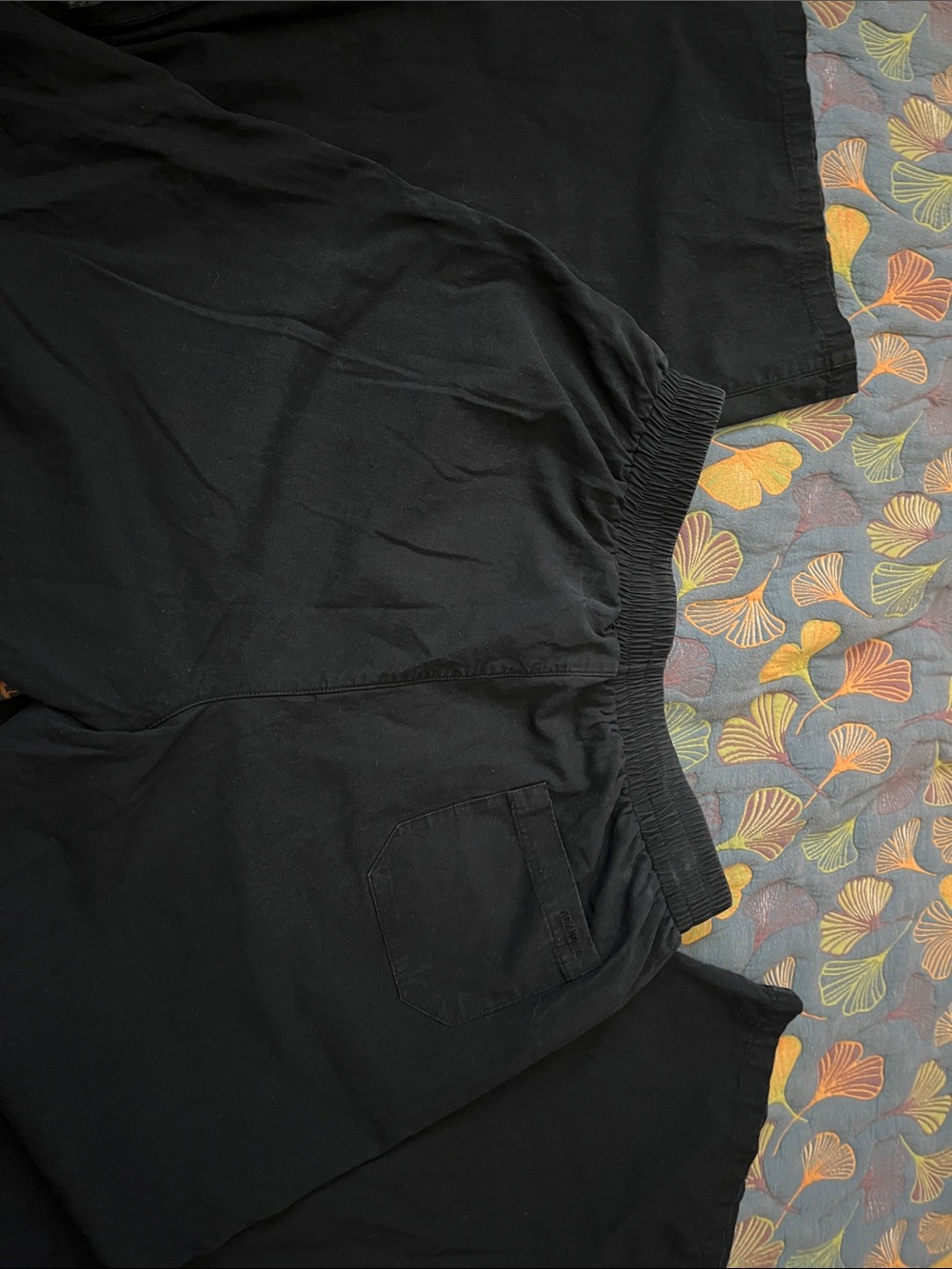 Adanola Black Wide-Leg 100% Cotton Pants - Picture 3 of 5